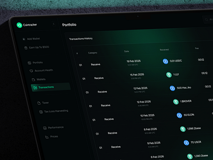 Crypto Dashboard UI