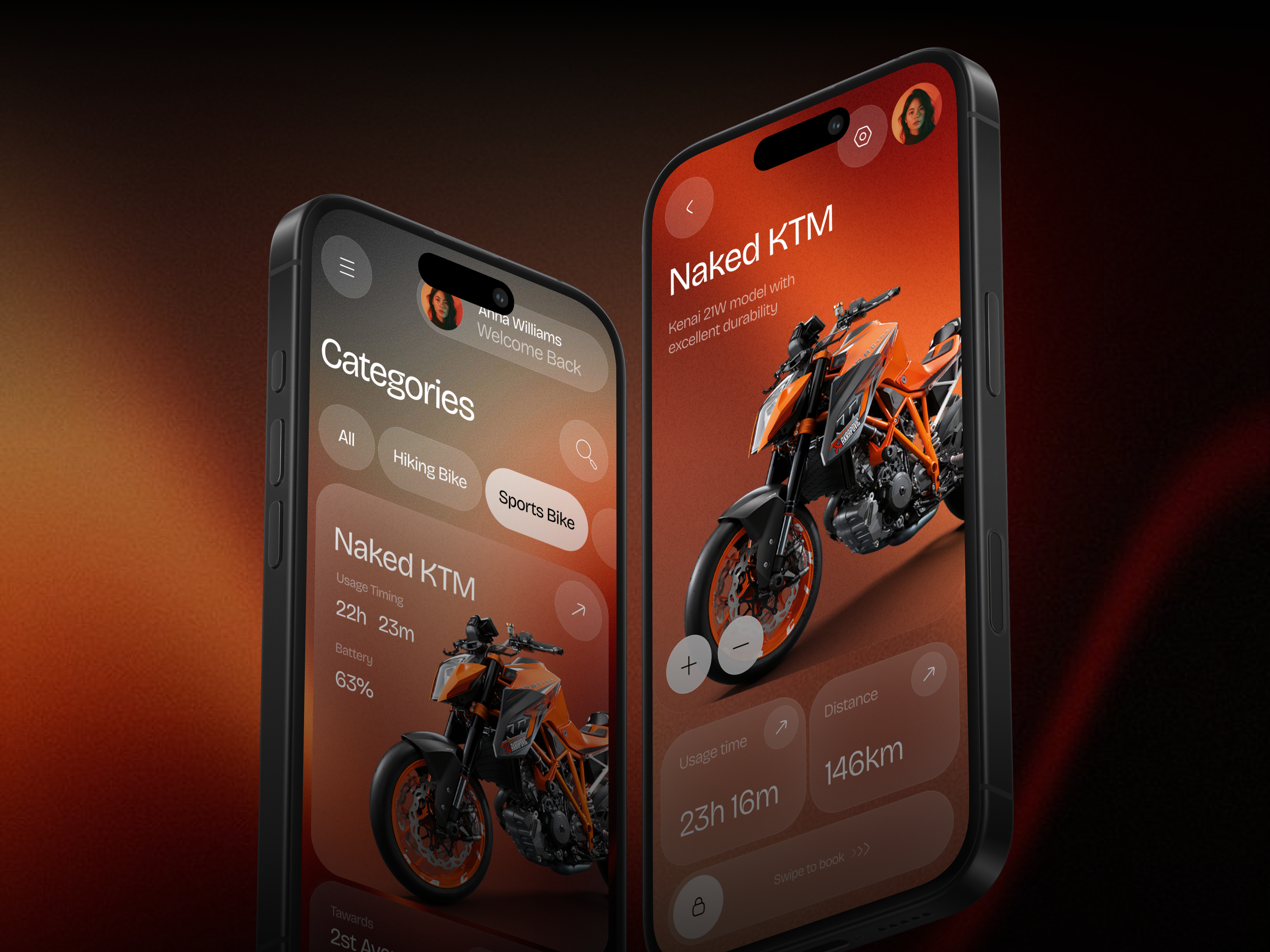 Smart Sport Bike Mobile App UI Design application bike app branding cycling figma graphic design product design ui design uiux ux web app