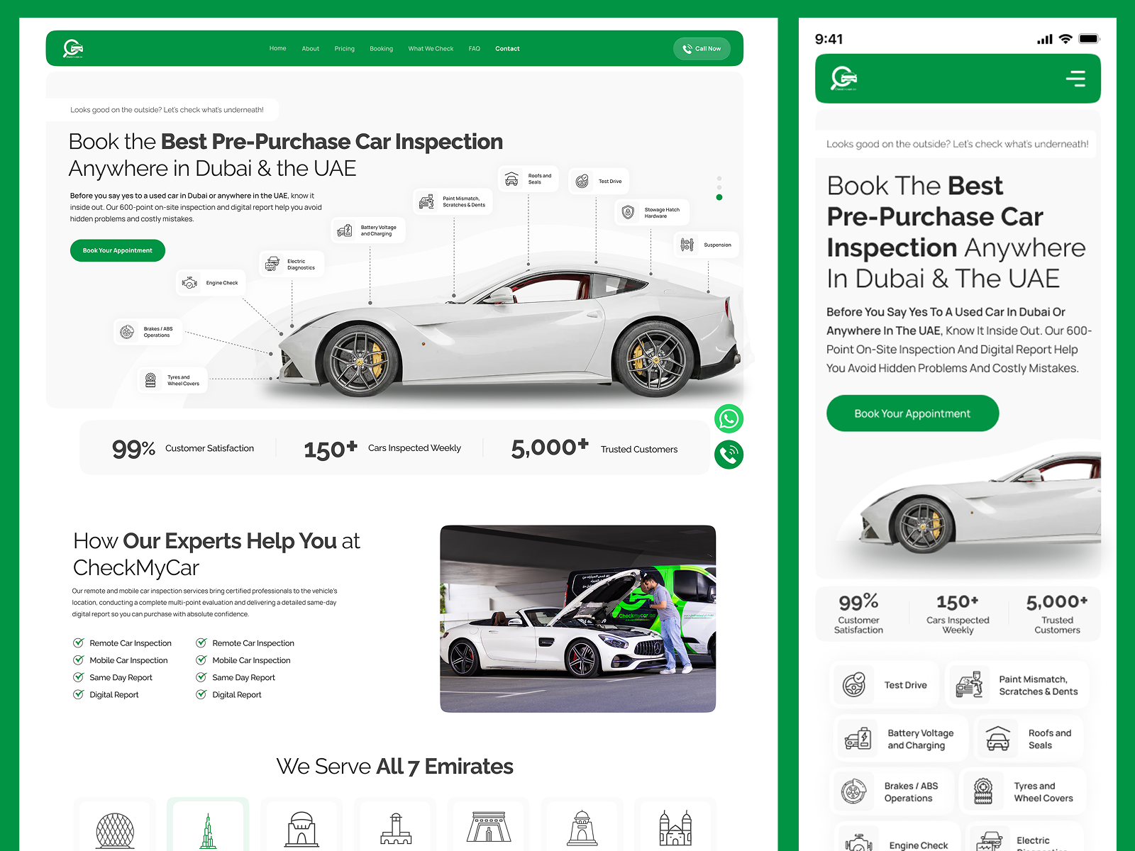 CheckMyCar — Car Inspection Website Design & Development