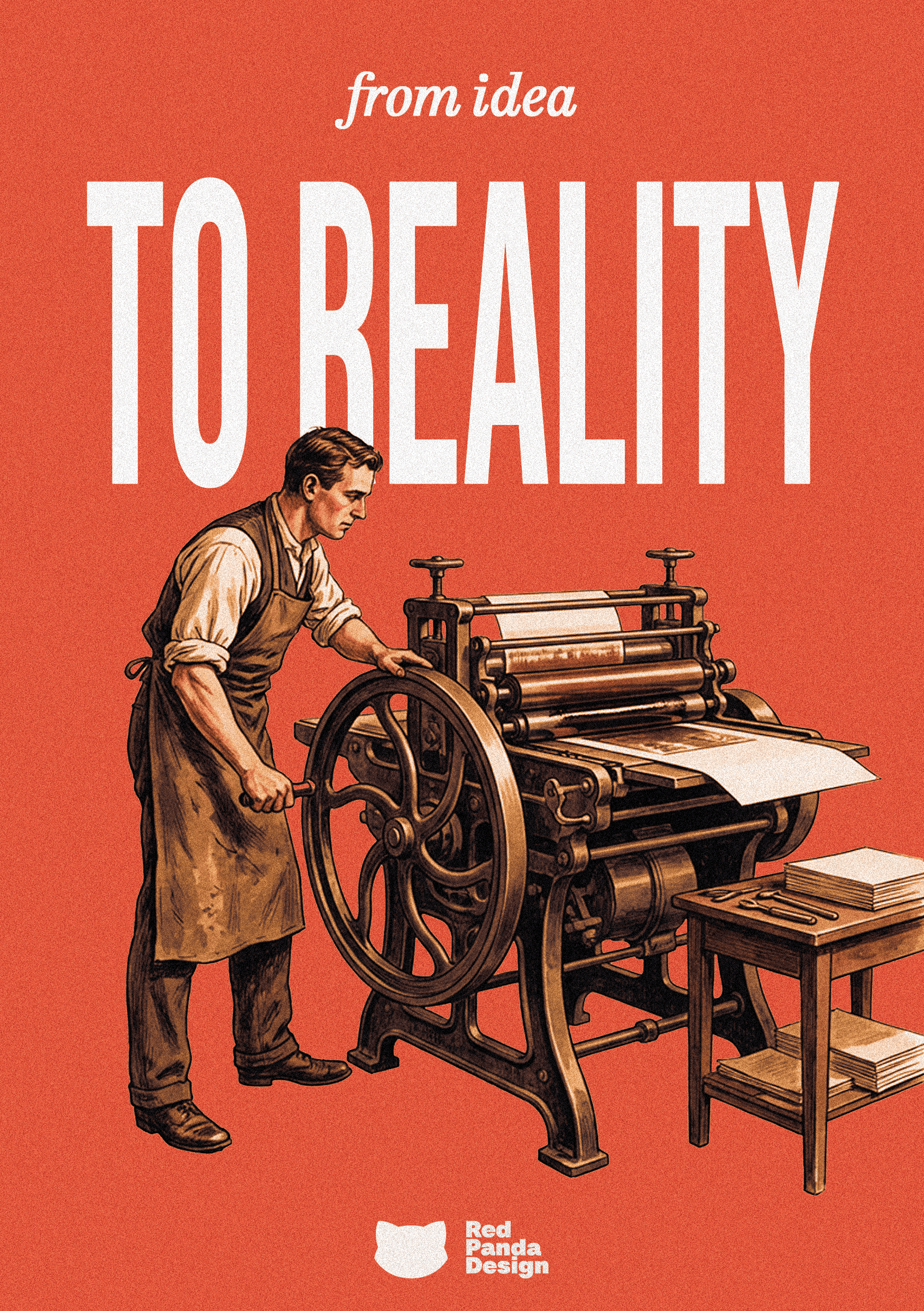 From Idea to Reality design graphic design illustration poster typography