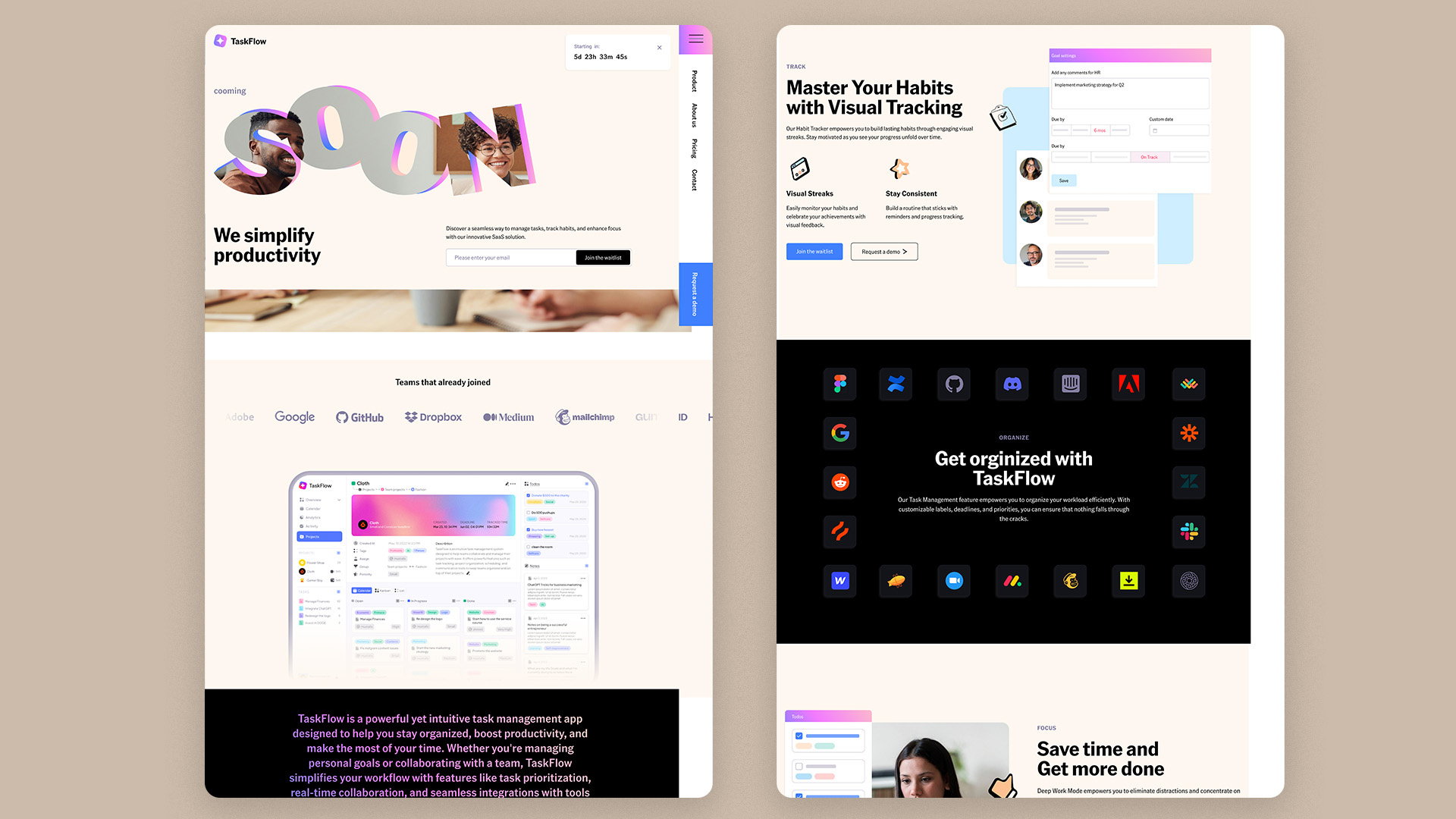 Example of Website Design + Webflow Dev