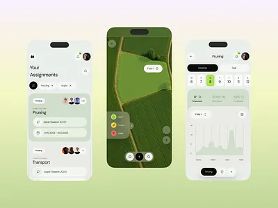 Farming App UX/UI Redesign animation branding ui