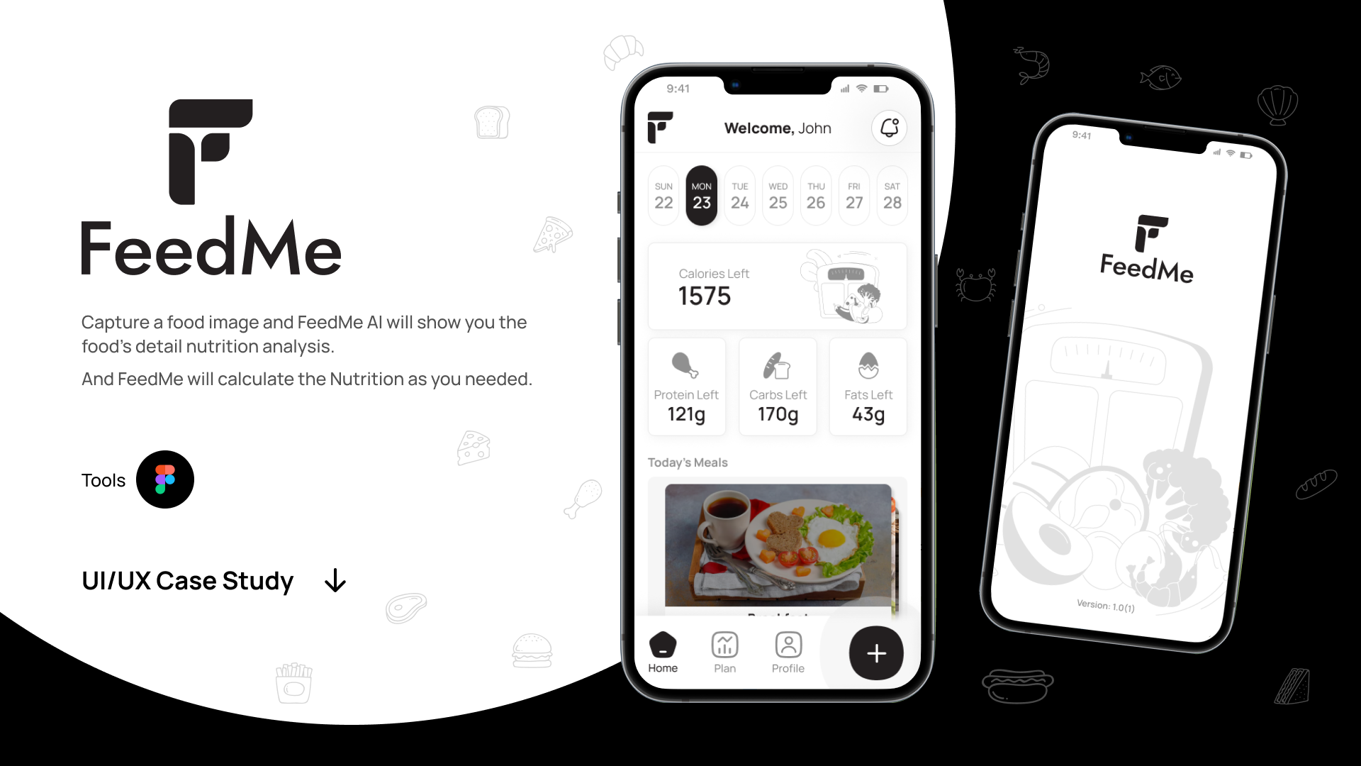 FeedMe Diet App Case Study app branding design graphic design illustration logo minimal ui ux