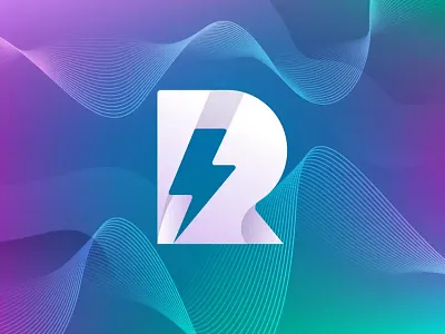 Letter R Volt Logo, Modern Logo Design brand identity branding letter r logo logo logo design logo designer r logo design r volt logo tech tech logo volt volt logo
