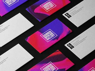 Branding Design - Camden Open Air Gallery bold type brand stationary branding design business cards gradient gradient branding graphic design logo design logo logo print design smart logos
