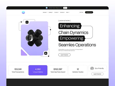 LAYER4 NETWORK blockchain crypto landing pages ui ui design ui trending website design