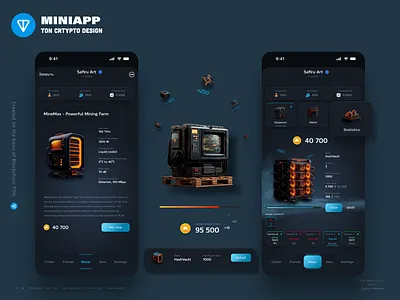 Mini App Design crypto design crypto game mini app miniapp miniapp design tap game telegram ton ton crypto ton game ton telegram web app