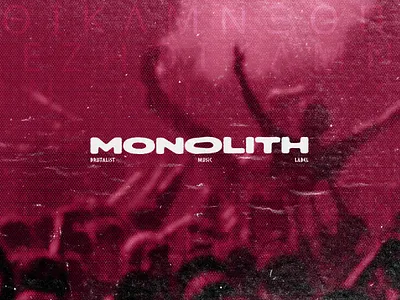Monolith — Brutalist Bold Music Label Logo Design Brand Identity bold bold design brand guideline brand identity branding brutalism brutalist design digital design editorial editorial design experimental design graphic design identity design logo design music branding music label poster design typography visual design visual identity