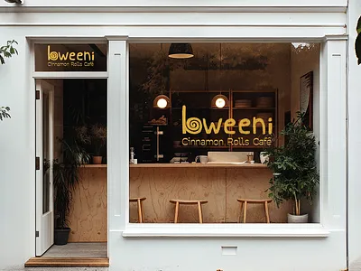 Bweeni - Cinnamon Rolls Café branding logo