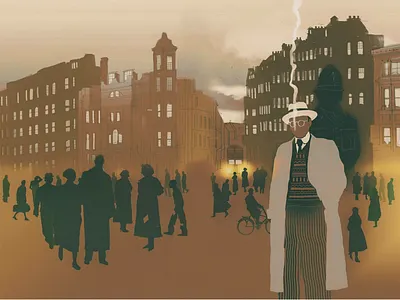 Darya Shnykina for The Folio Society artist award winning illustrator books conceptual illustration editorial illustration graphic novels illustrated books illustration illustration zone illustrationart illustrationartist illustrationzone illustrator mr. campion mystery the folio society