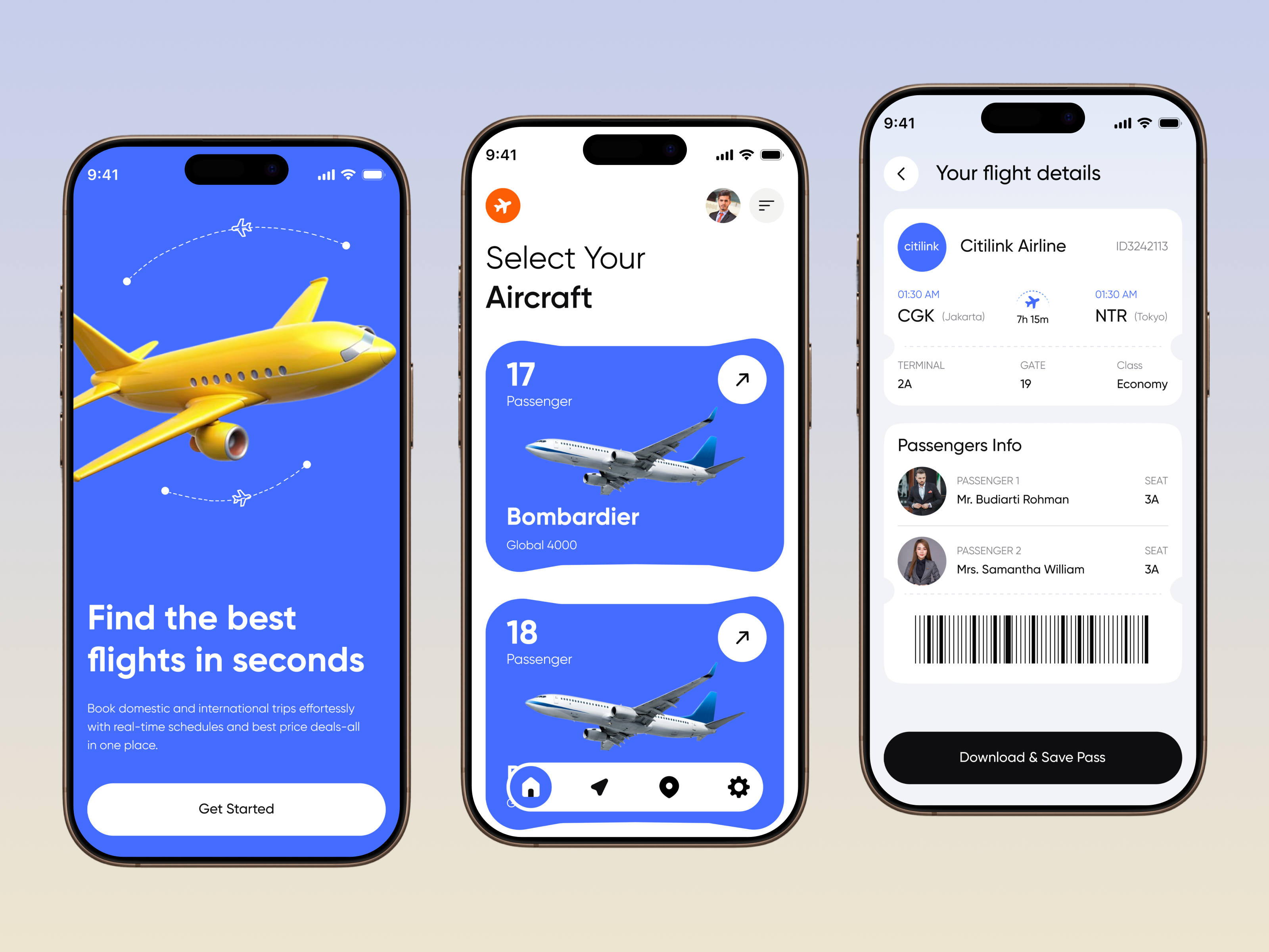 AI Flight Booking - Mobile App Design