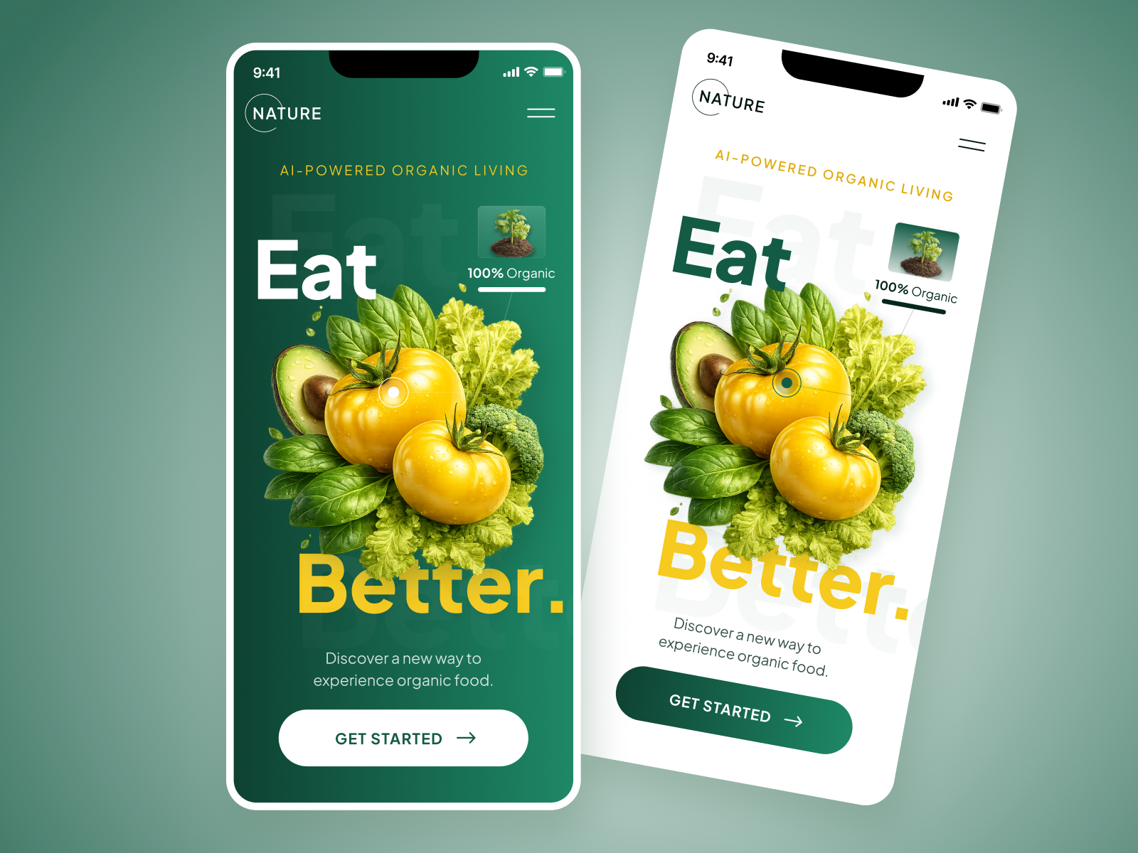 Organic Food Experience - AI Nutrition Mobile App
