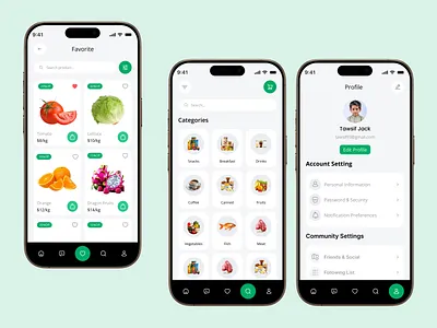 Grocery Story Shopping Mobile App UI/UX app design concept cart delivery app ecommerce food food delivery fresh food green grocery grocery app grocery delivery app grocery market grocery mobile grocery store mobile app online shop online store shop supermarket web