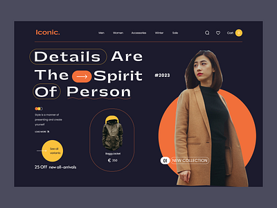 Iconic store branding graphic design ui