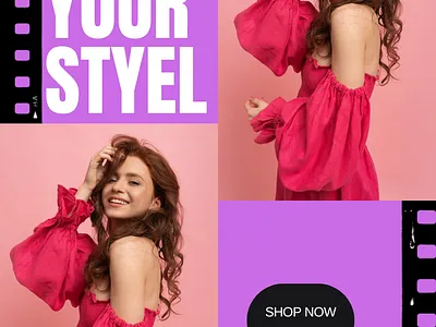 post cloth shop graphic design