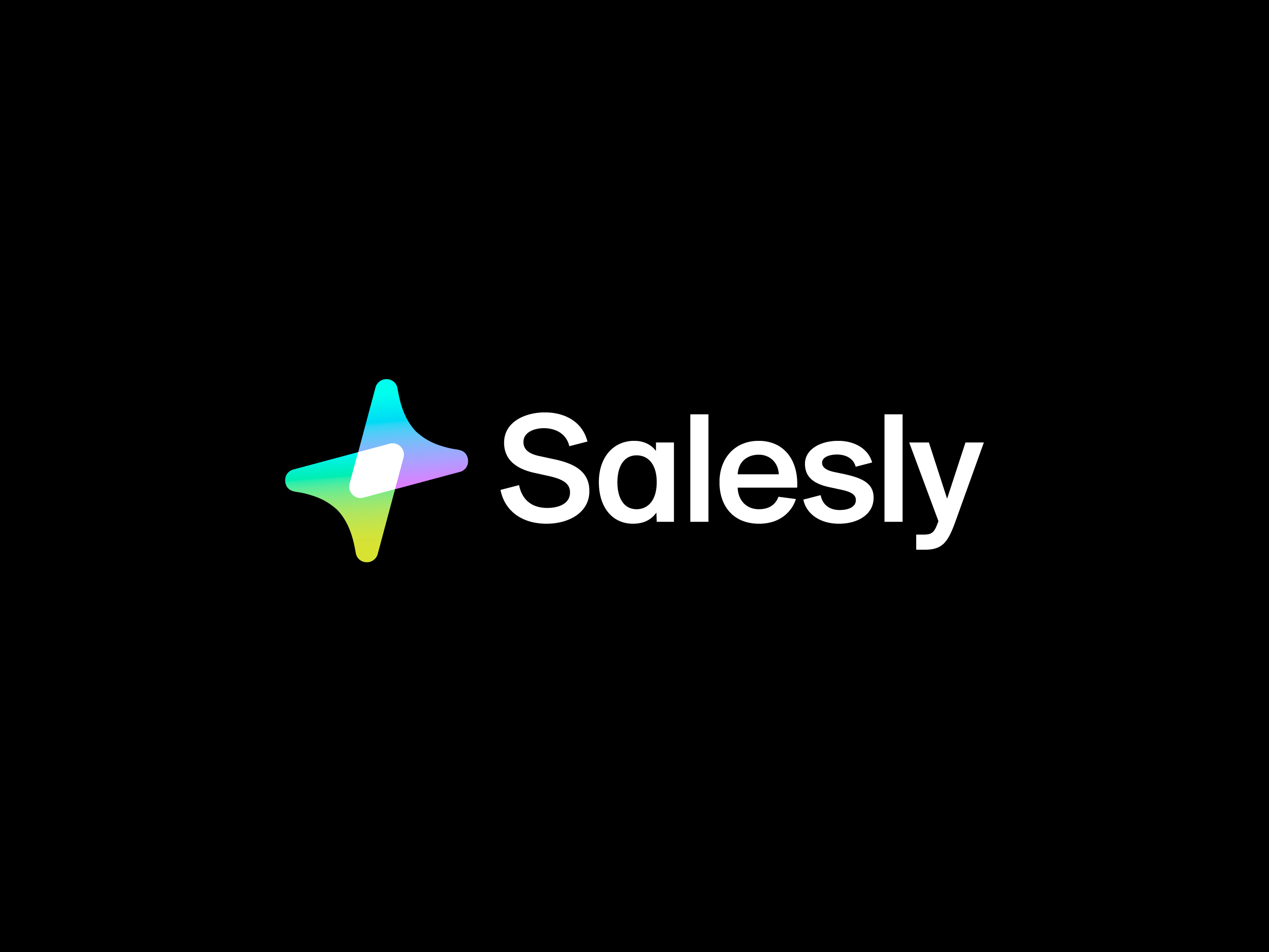 Salesly logo design ai ai agent arrow branding buy buying cursor design icon logo mark marketing monogram sale selling sold star technology