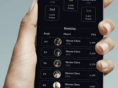 Sports Leaderboard_DailyUI_019 dailyui dailyui 019 dailyui019 figma ui
