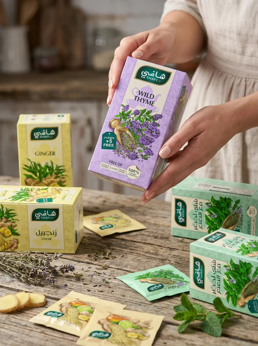 SHAFI (HERB TEA) botanical botanicalillustration brandillustration branding commercialillustration design graphic design illustration package packagedesign packageillustration