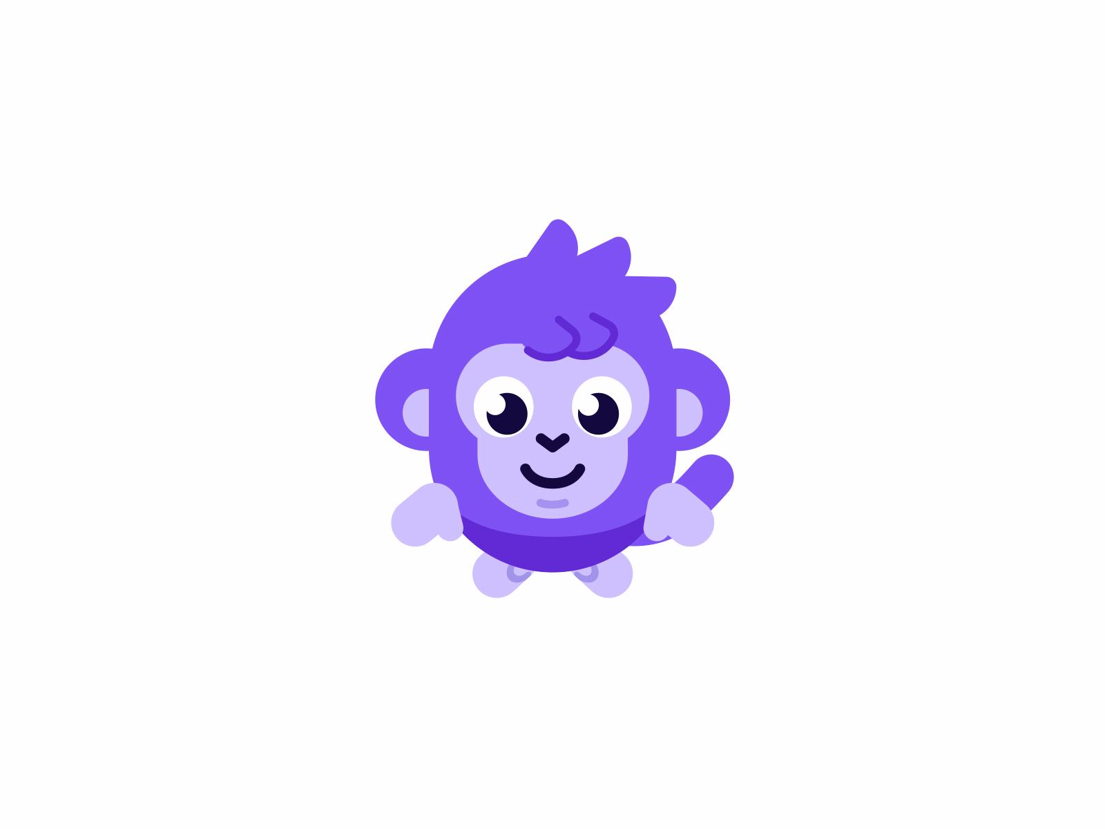 Raena.ai Monkey Mascot Rotation 360 3d ae animation application berg branding cartoon character cute design illustration loop lottie mascot monkey motion rotation ui waving