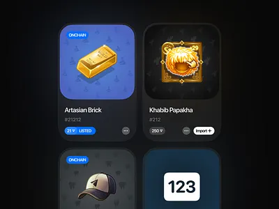 Gettran | Cards app blockchain dashboard flow interaction interface marketplace mobile nft onboarding product system telegram ton trading ui ux wallet web web3