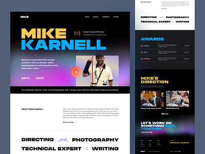 mikekarnell.com - Portfolio Website Redesign actor art direction boomdevs cinema director director website film film director film festival film making film production film studio filmmaker filmography media movie movie maker movie production movie studio production company