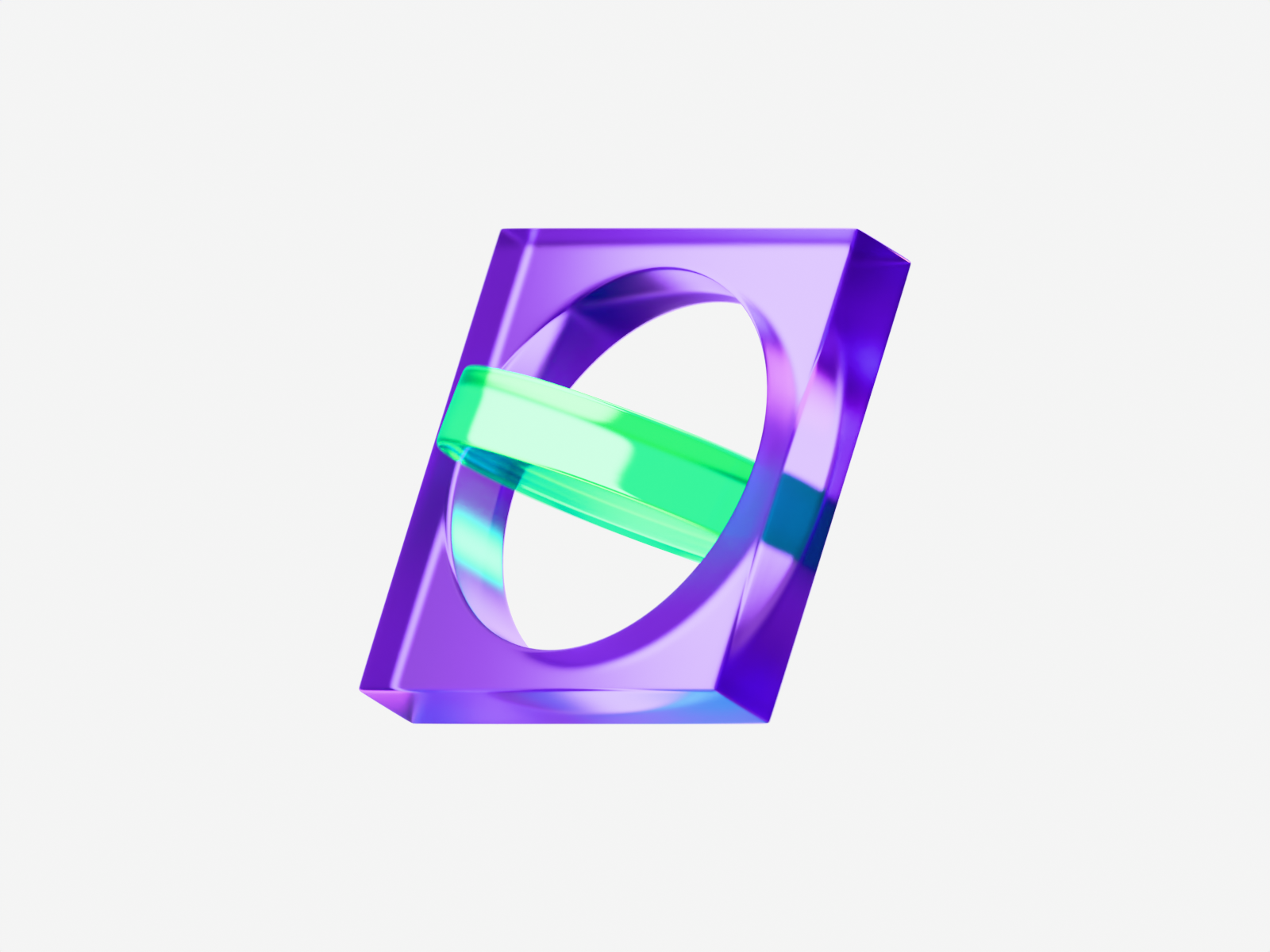 Simple 3d animation blender coloful game glass loading loop play ui