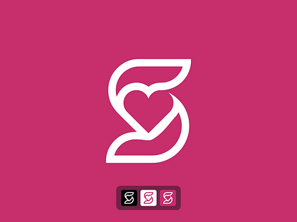 Logo S Love | Minimal Logo for SaaS Startup