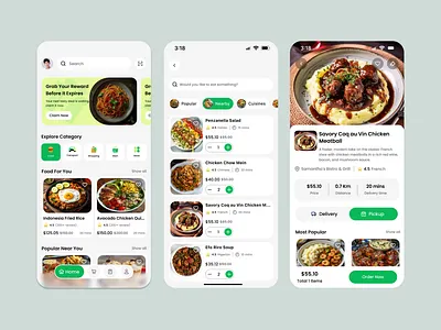 Food Delivery App app design food delivery mobile app ui ux