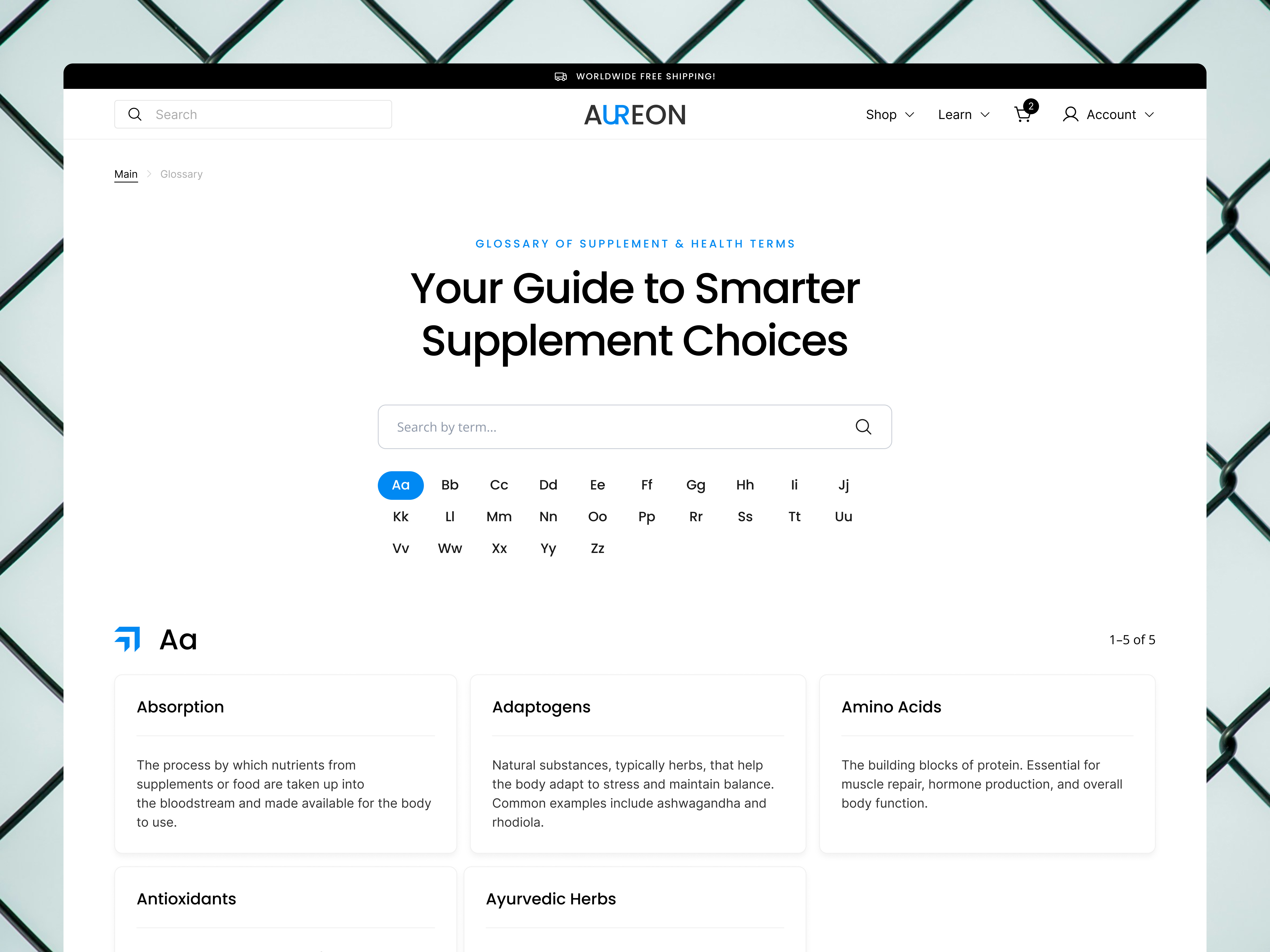 Supplement Glossary — Turning Education into Conversion