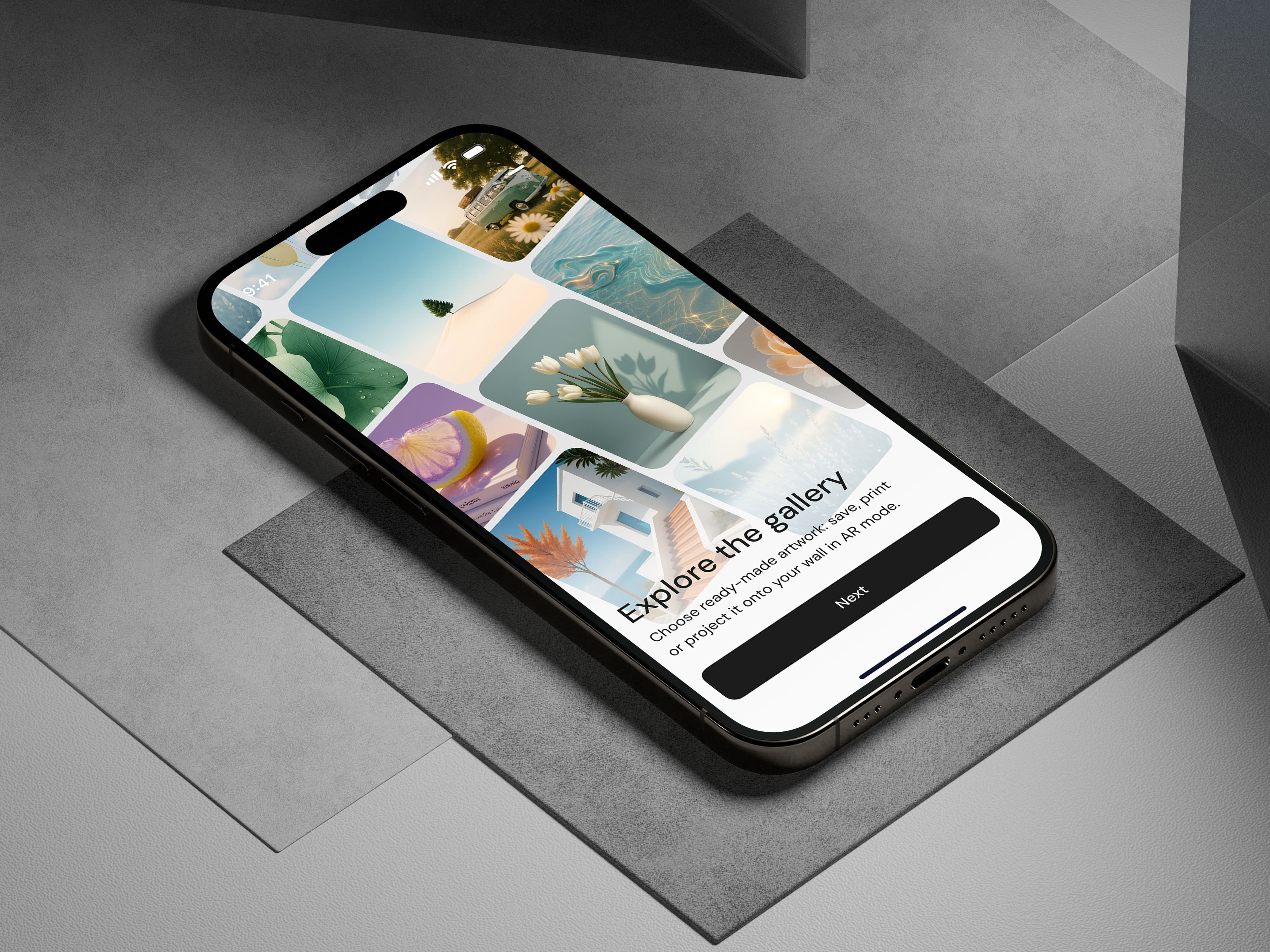 Tivory – AI image generation app ai ai image generation app branding figma illustration image generation mobile app mobile app design mobile design ui uiux uiux design ux