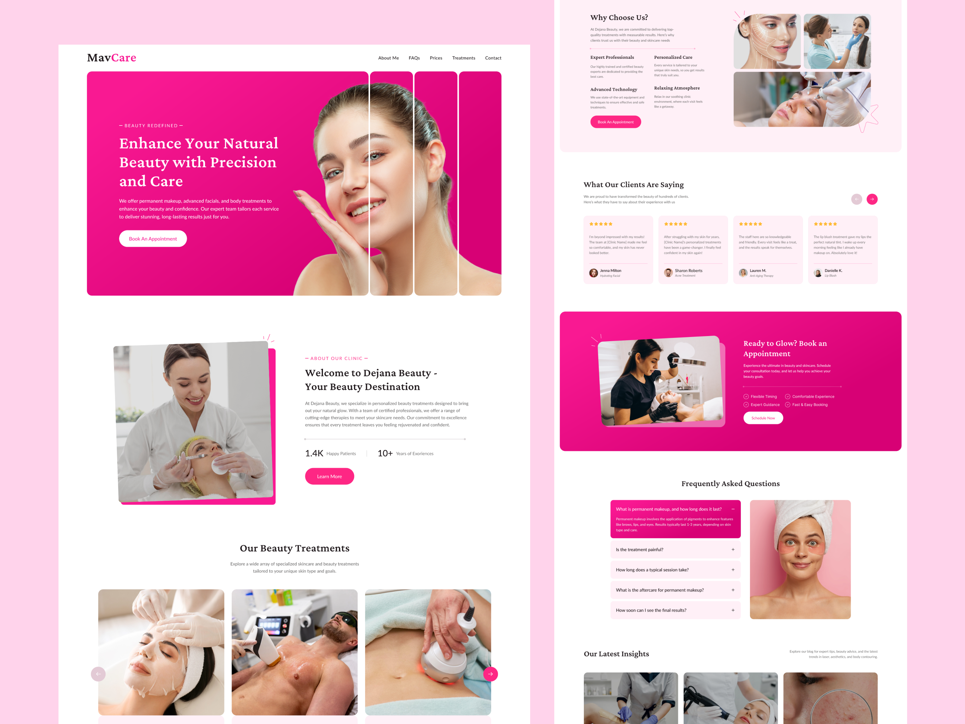 Example of Skin Clinic & Treatment Website
