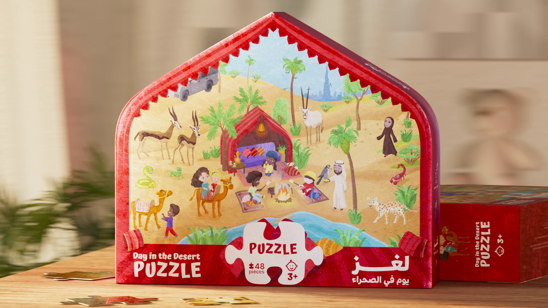 Packaging Design | Kids Puzzle Box Illustration