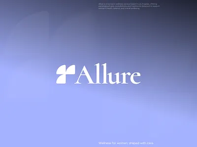 Allure. Modern Logotype for Wellness studio branding design graphic design identity logo logo desing logotype vector