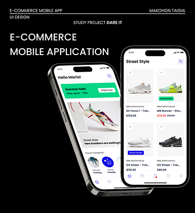 E-commerce mobile app design e commerce graphic design inspiration mobile application shoes shop ui ui kit ux vector web design веб дихайн