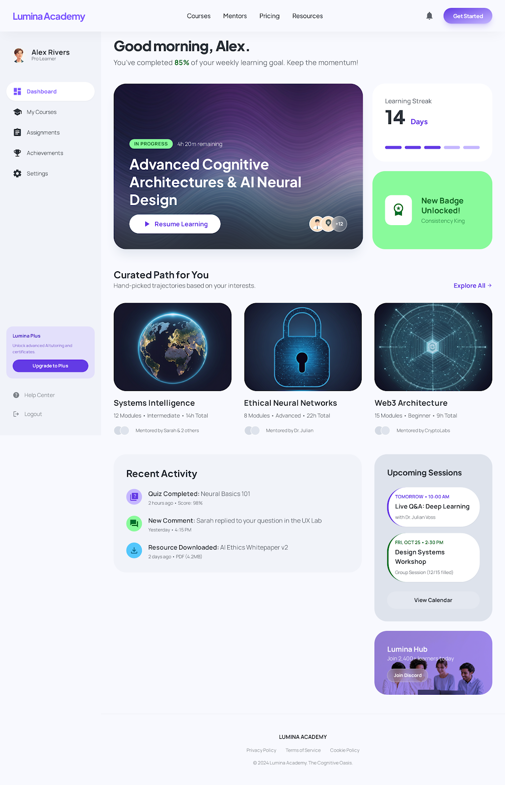E-learning Website