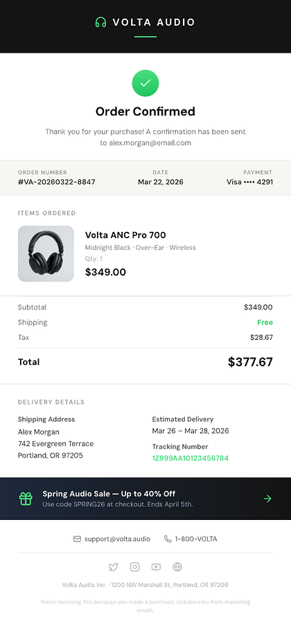 Daily UI Challenge #017 - Purchase Receipt