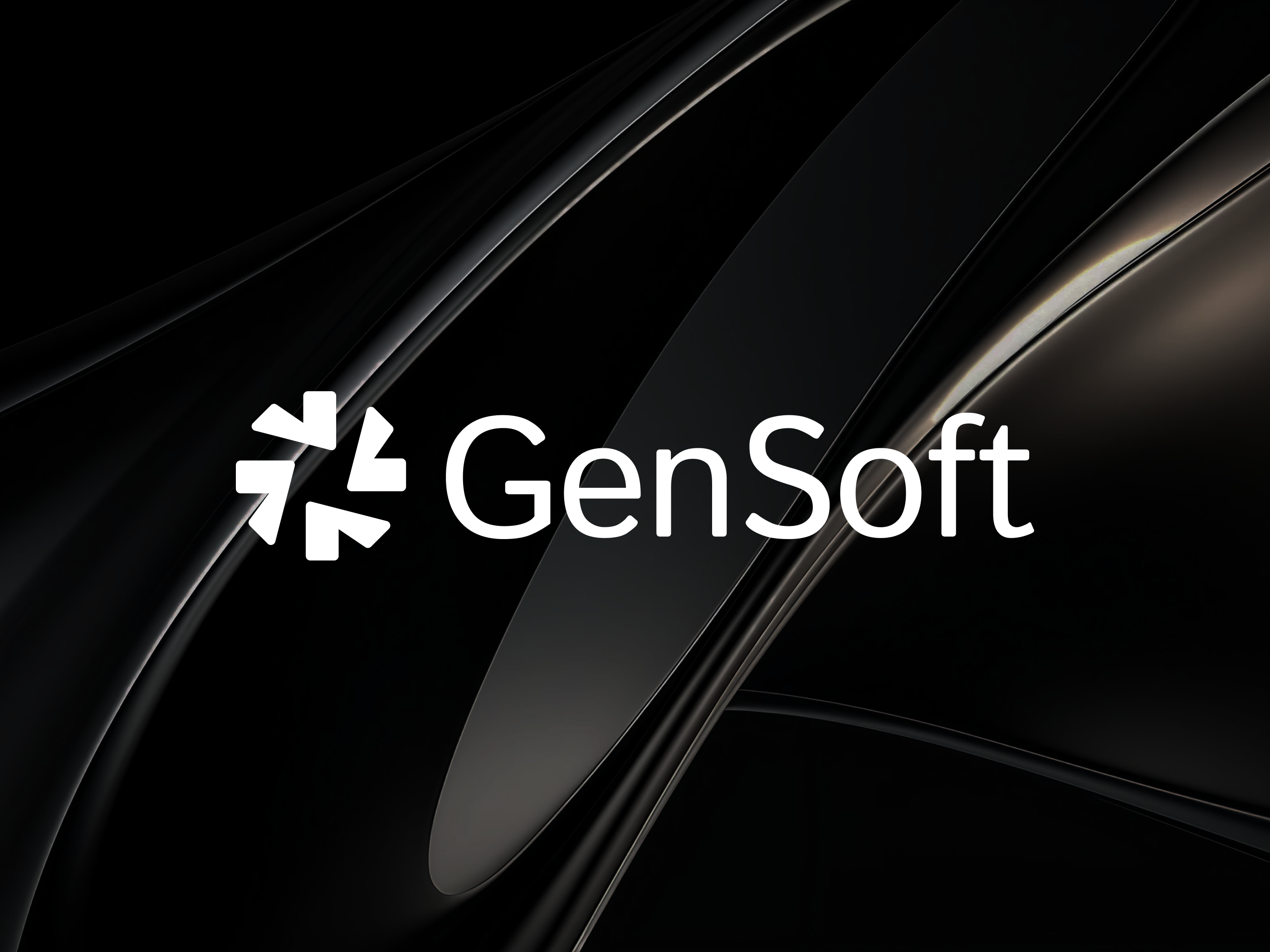 Modern Logo Design for GenSoft – Innovative Branding and Custom