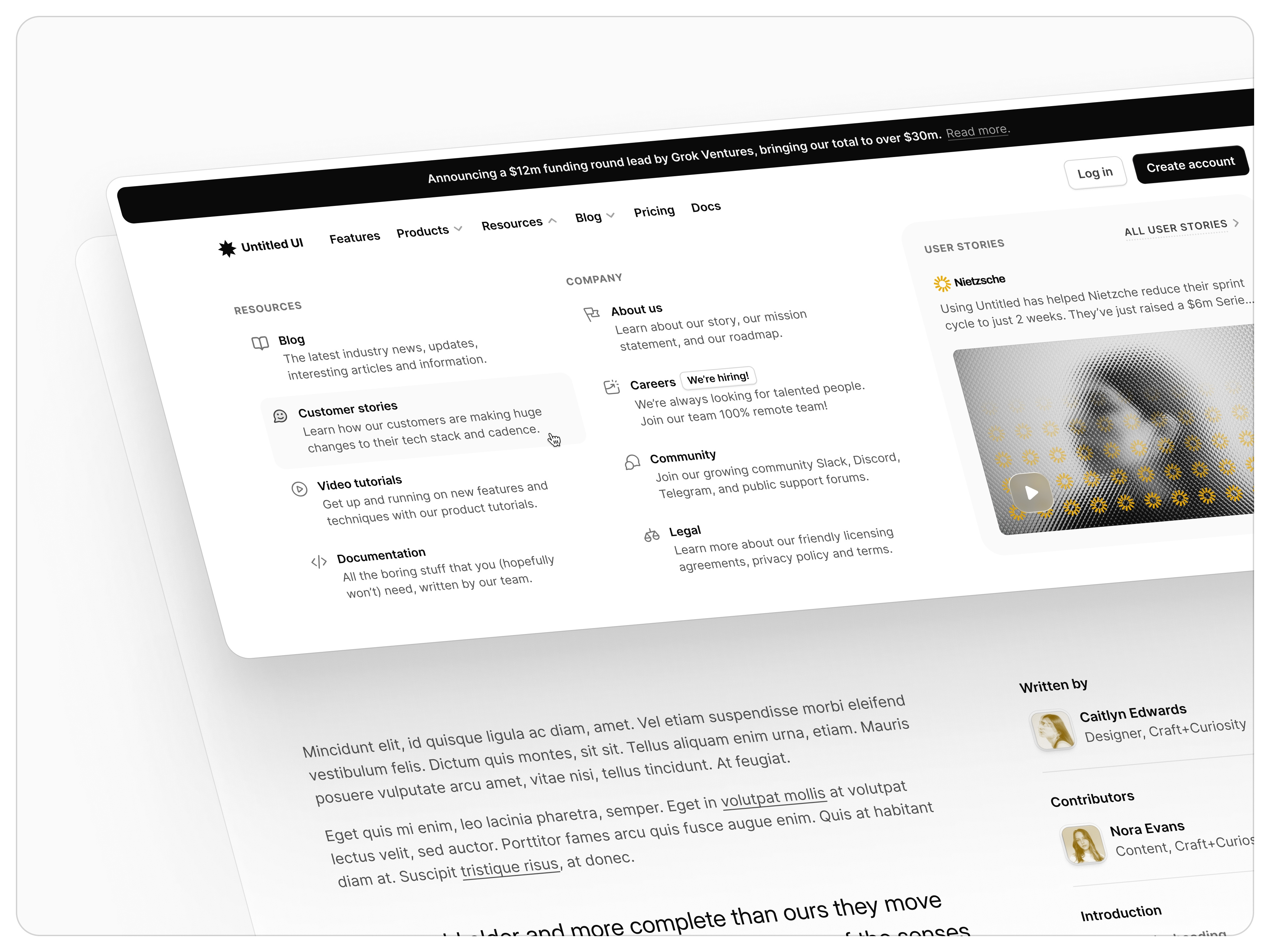 Header nav — Untitled UI
