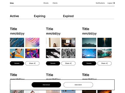 IIMO - Rights Management App Concept Design fig figma ui ux