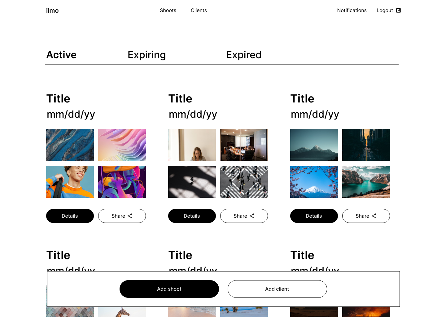 IIMO - Rights Management App Concept Design