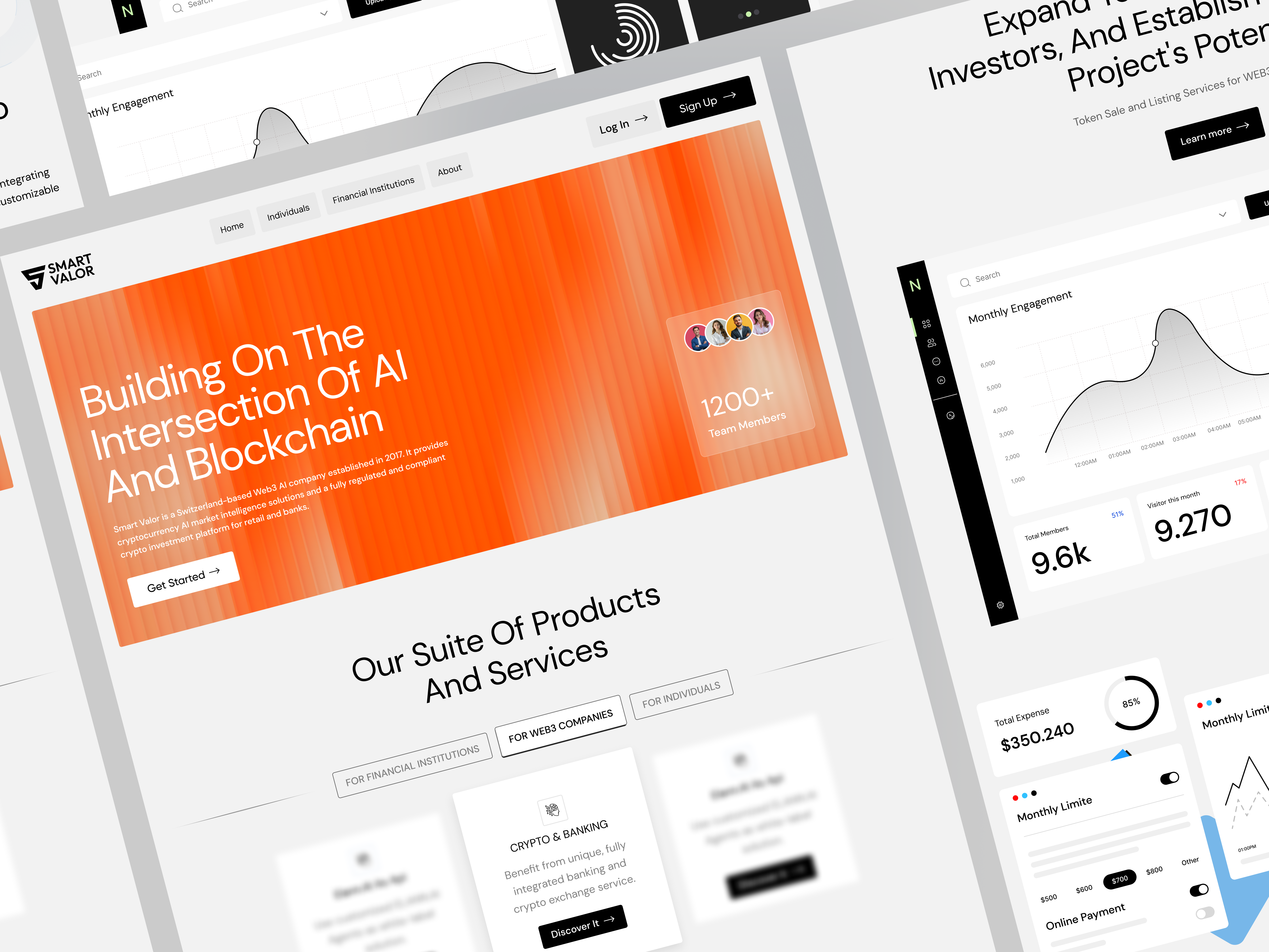 Example of Smart Valor Landing Page Design