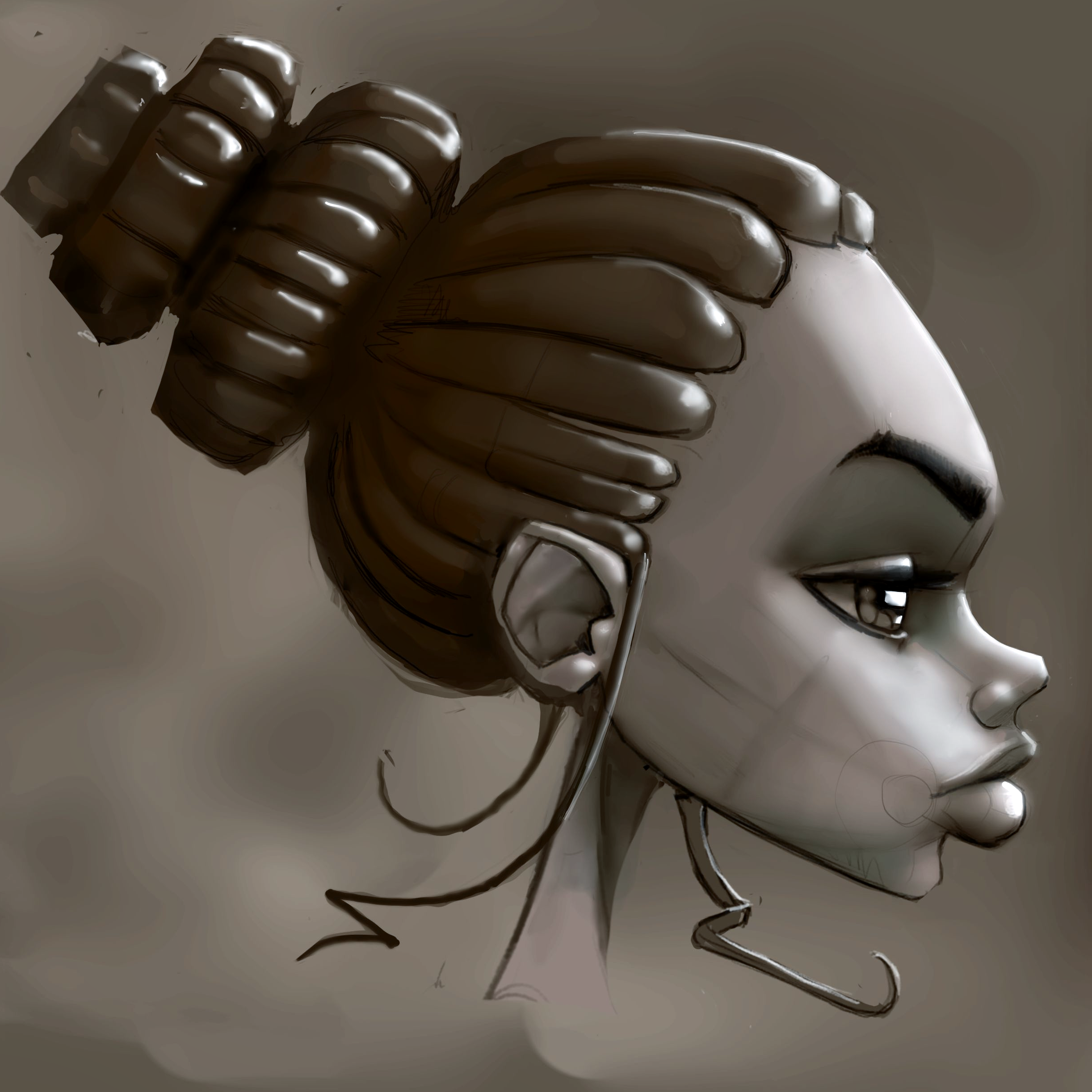 KRITA - Melany, Janice character design digitalart drawing figurative girl illustration krita portrait