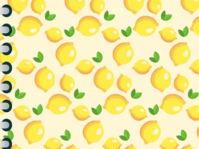 summer themed journal/diary cover design branding cover daily diary design graphic design illustration journal lemon summer typography