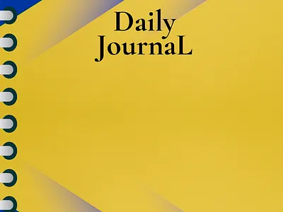 blue and yellow journal cover design blue branding cover daily design diary graphic design illustration journal typography yellow