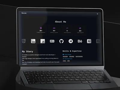 Male Website Portfolio V1 css html portfolio stylesheet ui vs code vscode