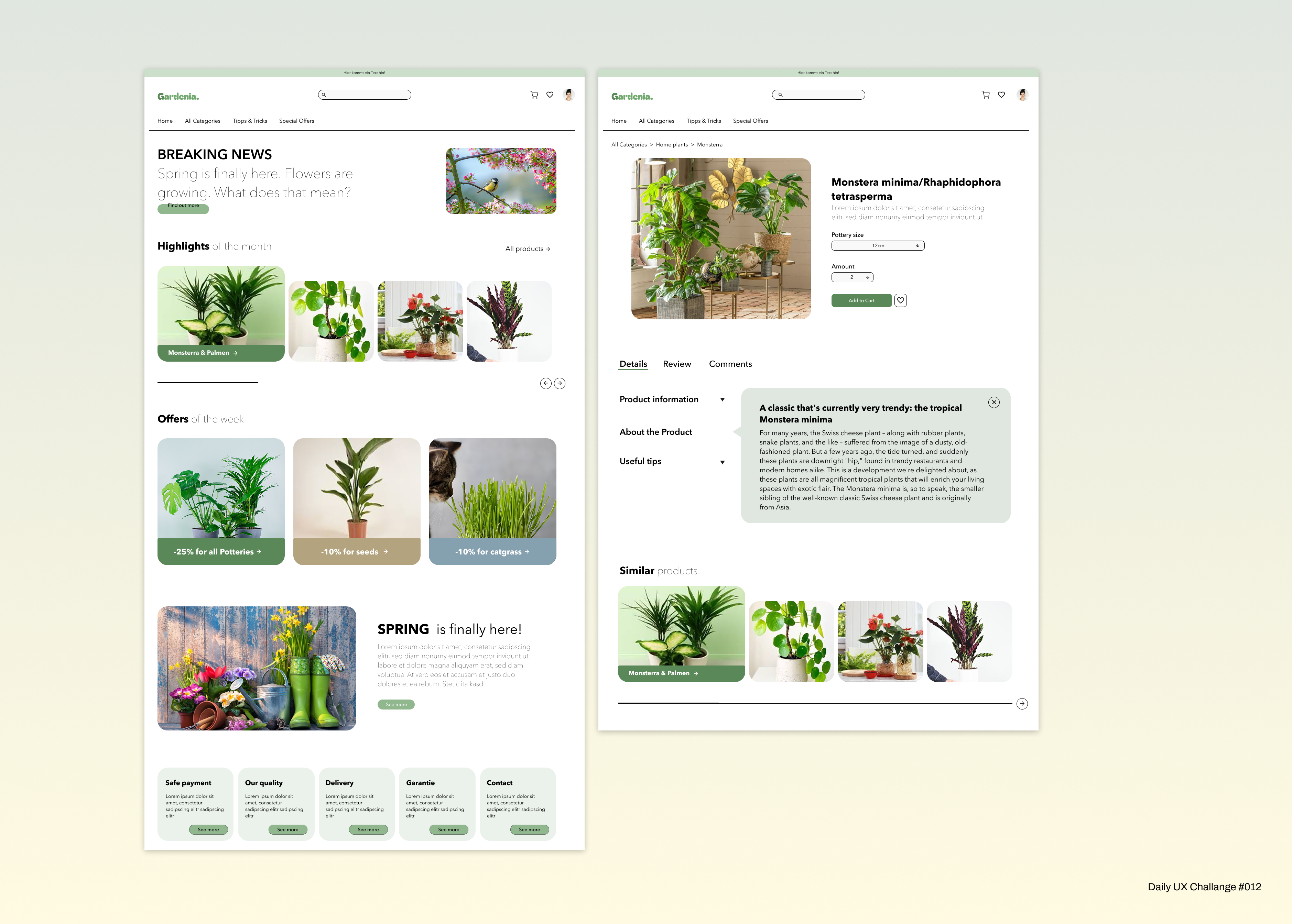 Daily UX Challenge #011 - E-Commerce