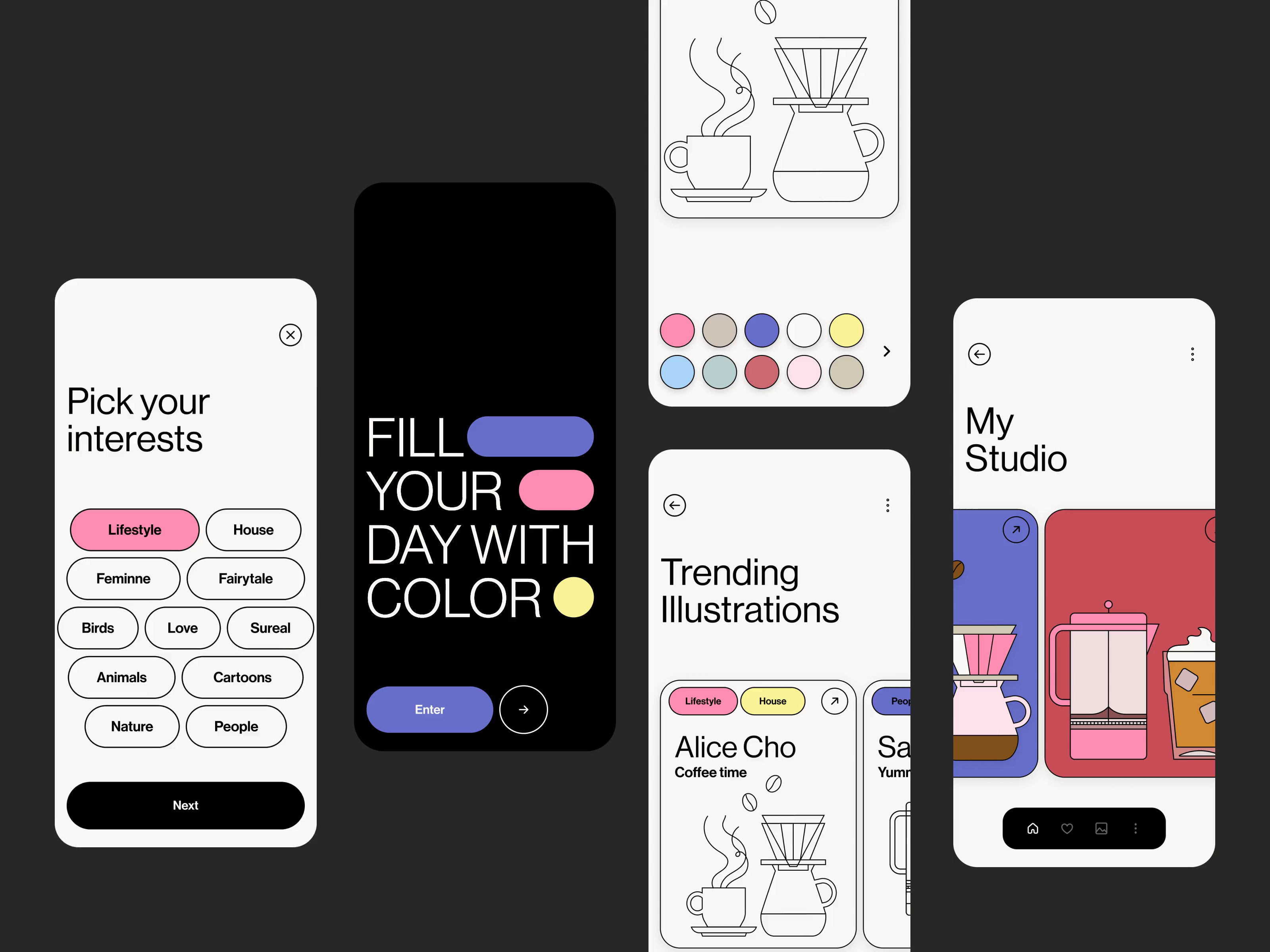 Creative Illustration App Design