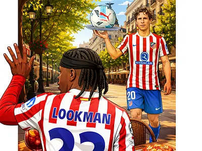 Victoria del Real Madrid sobre el Atletico advertising akyanyme atletico dibujo digitalart españa futbol history ilustracion laliga lookman media mexico painting realmadrid simeone soccer social valverde vinicius