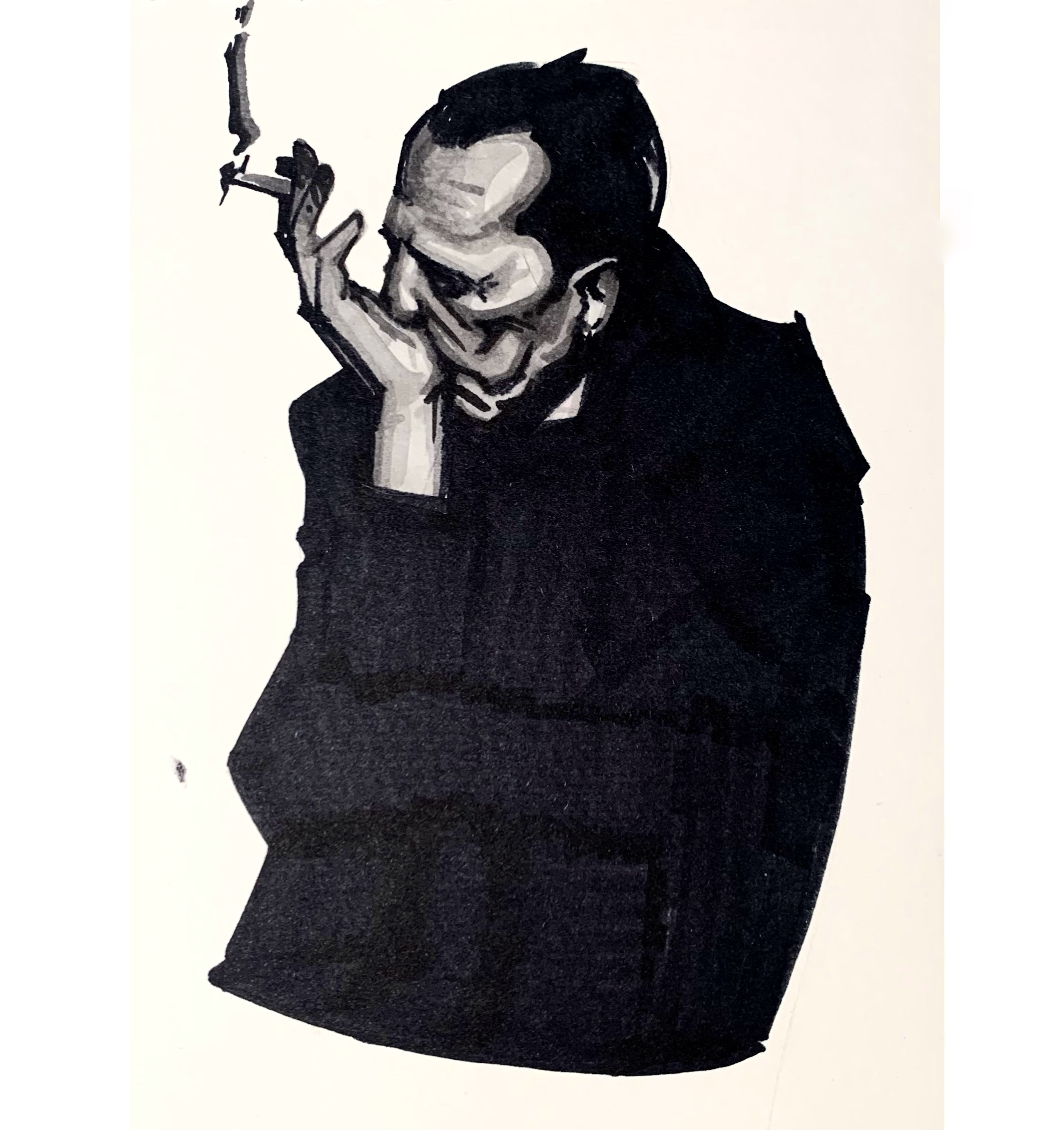 Sad guy cartoon cartoon illustration cartooning character design design figure illustration marker sketch procreate sketch sketchbook