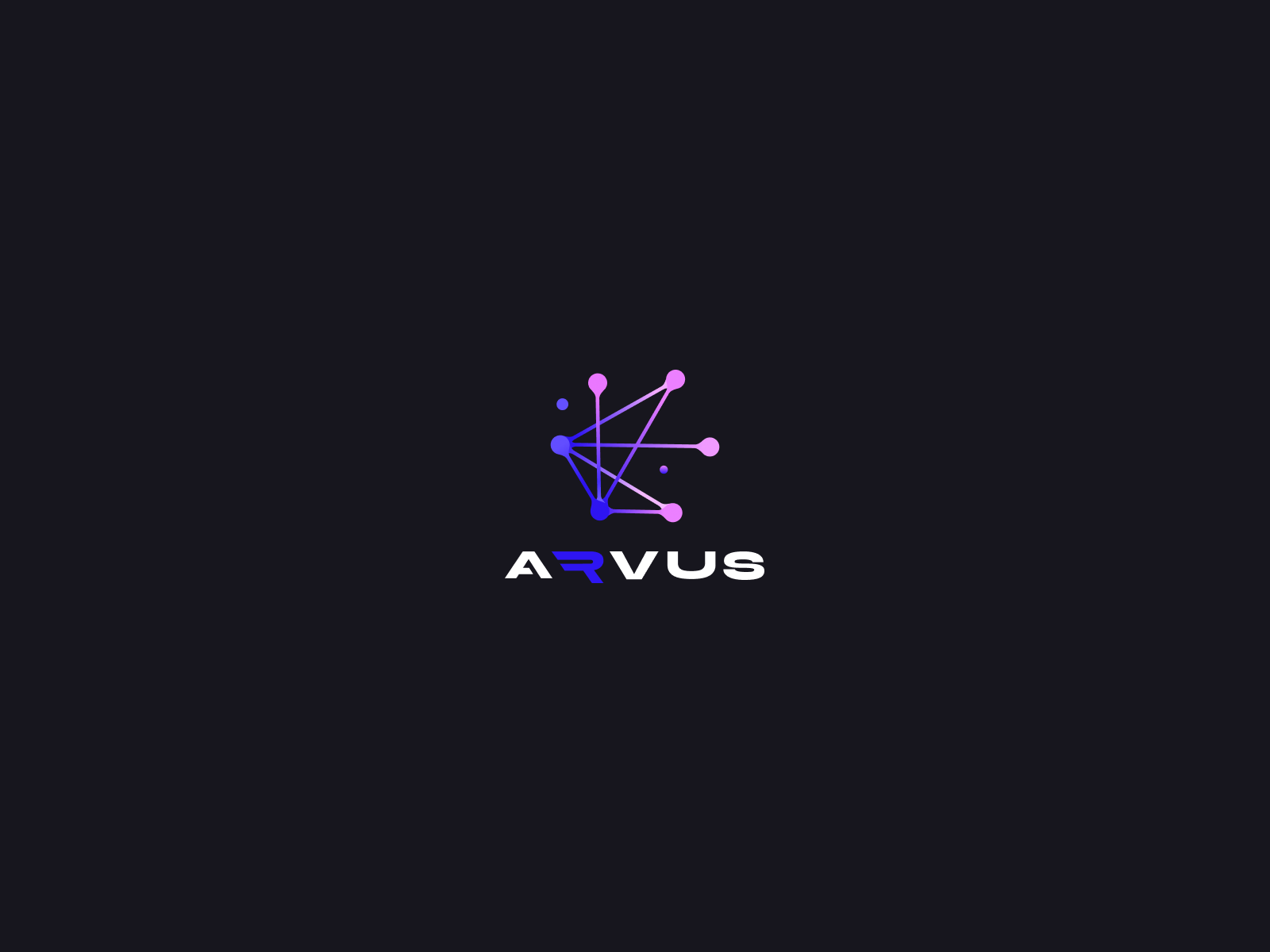 ARVUS Logo: Smart Monitoring & IoT Security ai branding dark mode eye gradient identity iot logo monitoring network nodes oversight platform protection security smart building startup surveillance tech visual identity